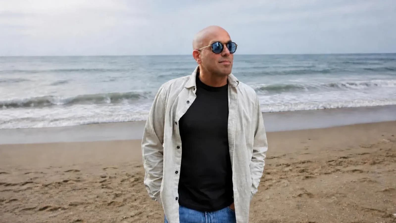 Roi Elco, founder and chief executive of MetaDay, on a beach
